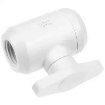 Alphacool Eiszapfen 2-weg kogelkraan, G1/4, wit