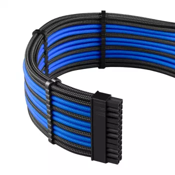 CableMod PRO ModMesh 12VHPWR kabelverlengingskit zwart/blauw — 12VHPWR GPU stroomverlenging