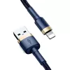 Lightning-kabel Baseus CALKLF-CV3 2 m blauw goud