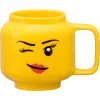 Keramische beker room copenhagen Winking Girl Small geel 40460803, 250–350 ml