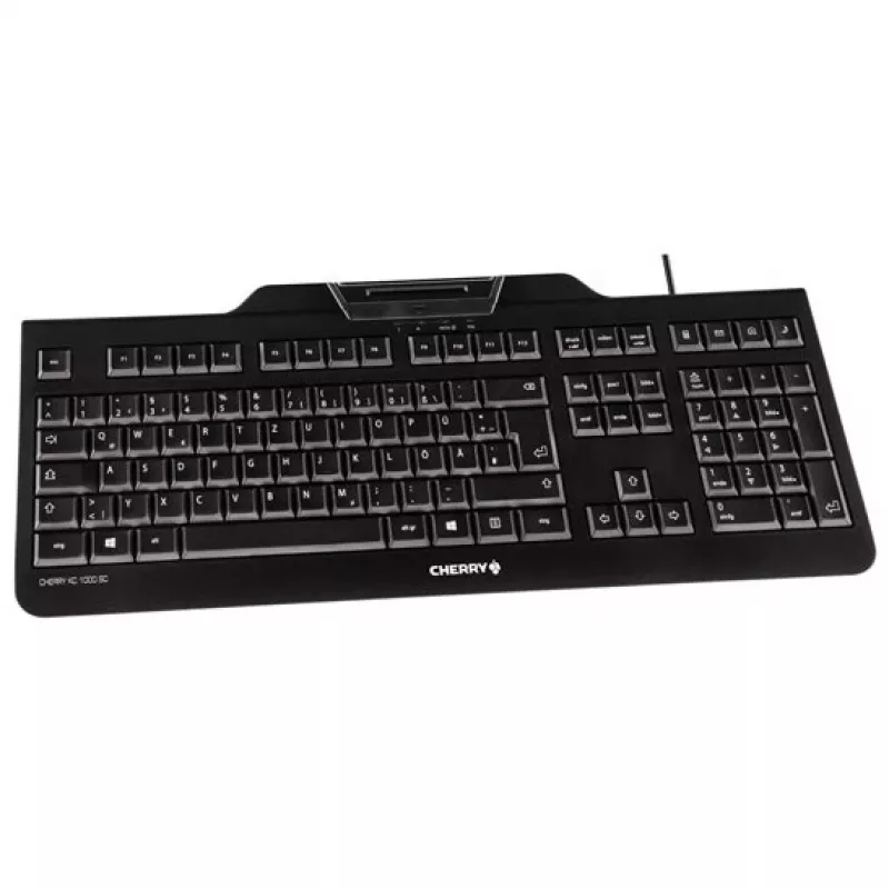 CHERRY KC 1000 SC toetsenbord universeel USB AZERTY Belgisch zwart