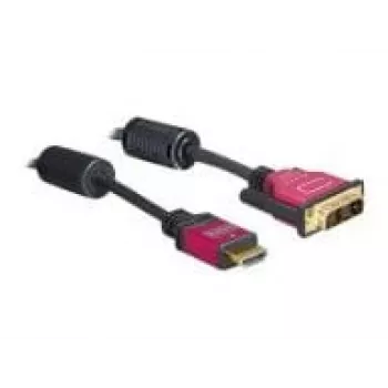 HDMI - DVI-kabel DeLOCK 84343 3,0 m stekker / stekker