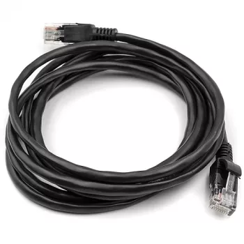 Cat5E UTP-kabel, 2 m, zwart