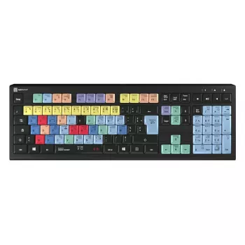 Toetsenbord Logickeyboard LKB-CBASE-A2PC-FR universeel USB AZERTY Frans zwart