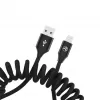 USB-naar-Lightning-datakabel Tellur Extendable 3A, 1,8 m, zwart