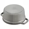 Staub La Cocotte rond 26 cm, gietijzer, grafietgrijs