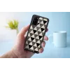 iKins hoes voor Samsung Galaxy S20 – piramide structuur, zwart