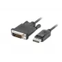 Videokabeladapter LANBERG DisplayPort naar DVI-D CA-DPDV-10CU-0018-BK, 1,8 m, zwart