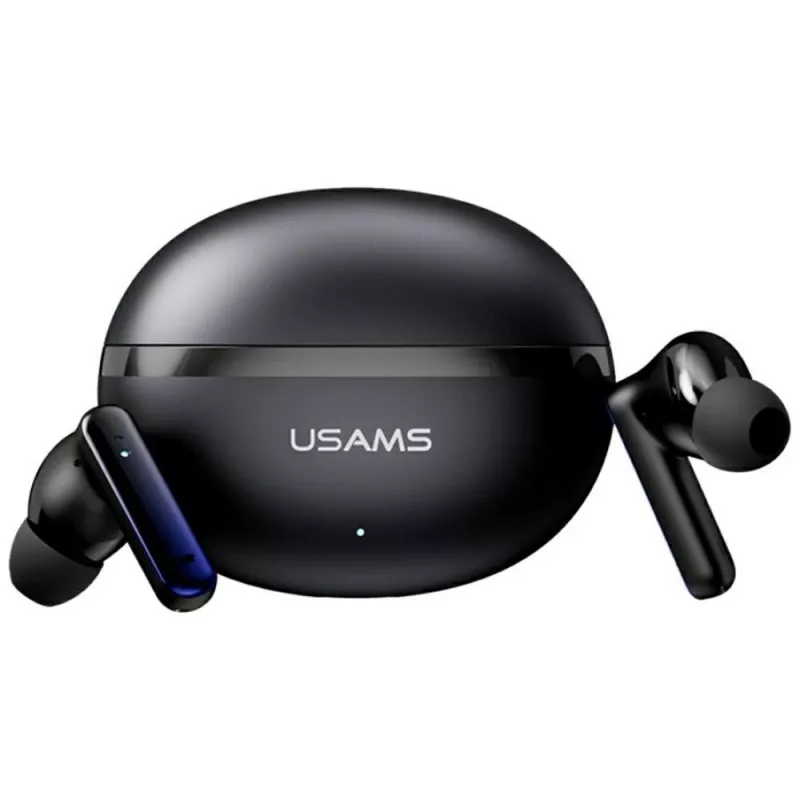 Bluetooth-hoofdtelefoon Usams TWS E02 ANC+ENC zwart