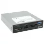 Akasa AK-ICR-27 kaartlezer USB 3.2 Gen 1 (3.1 Gen 1) intern zwart, grijs