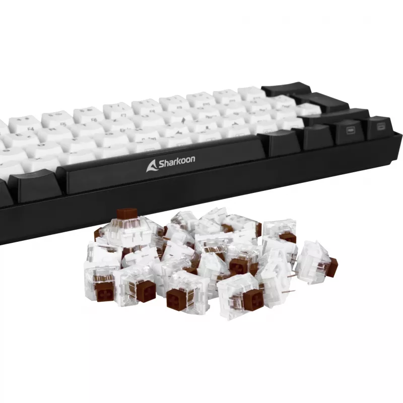 Kailh Box Brown switch-set, toetsenbordschakelaars bruin/transparant, 35 stuks
