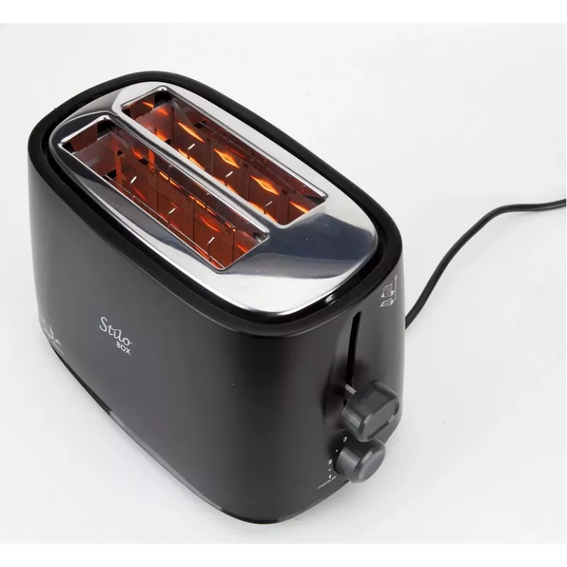 Broodrooster JATA TT631 2 sneetjes 750 W zwart RVS