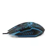 Esperanza MX203 SCORPIO - muis - USB - blauw - muis - optisch - 6 knoppen - zwart