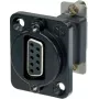 Neutrik NADB9FF-B kabeladapter VGA zwart – roestvrij staal (NADB9FF-B)