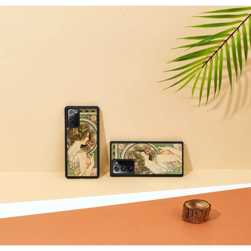 Beschermhoes man and wood Galaxy Note 20 primrose zwart
