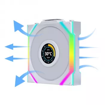 Lian Li UNI FAN SL Wireless LCD 120 12 cm wit 31 dB 51,45 cfm