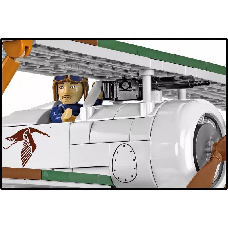 Constructieset Cobi Blocks Nieuport 17 C.1 277 stuks — modelvliegtuigbouwpakket, verzamelbaar steekblokjesset
