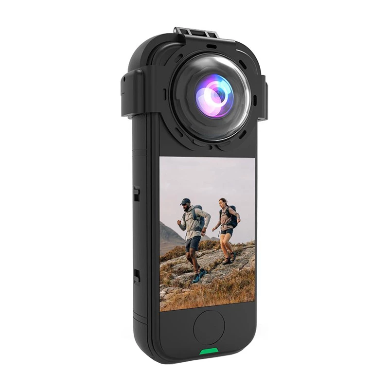Lensbeschermhoes met gehard glas Puluz voor Insta360 X4 Air