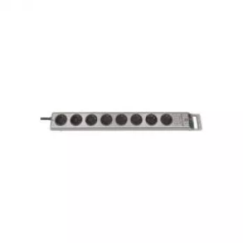 Brennenstuhl Super-Solid Line - stekkerdoos - 8 uitgangen - zilver (1153340118)