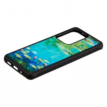 Hoes iKins voor Samsung Galaxy S20 Ultra – zwart waterleliesdesign