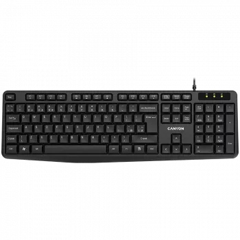 Bedraad toetsenbord CANYON KB-1 UK-layout zwart