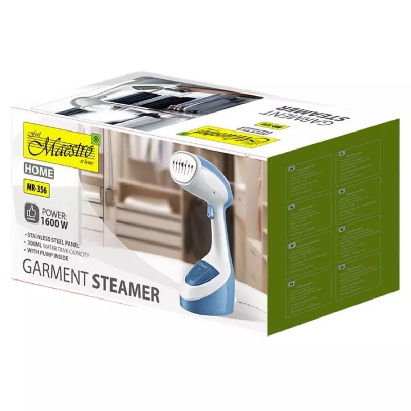 Stoomstrijker Maestro MR-356-BLUE 1600W handstoomstrijker voor thuisgebruik