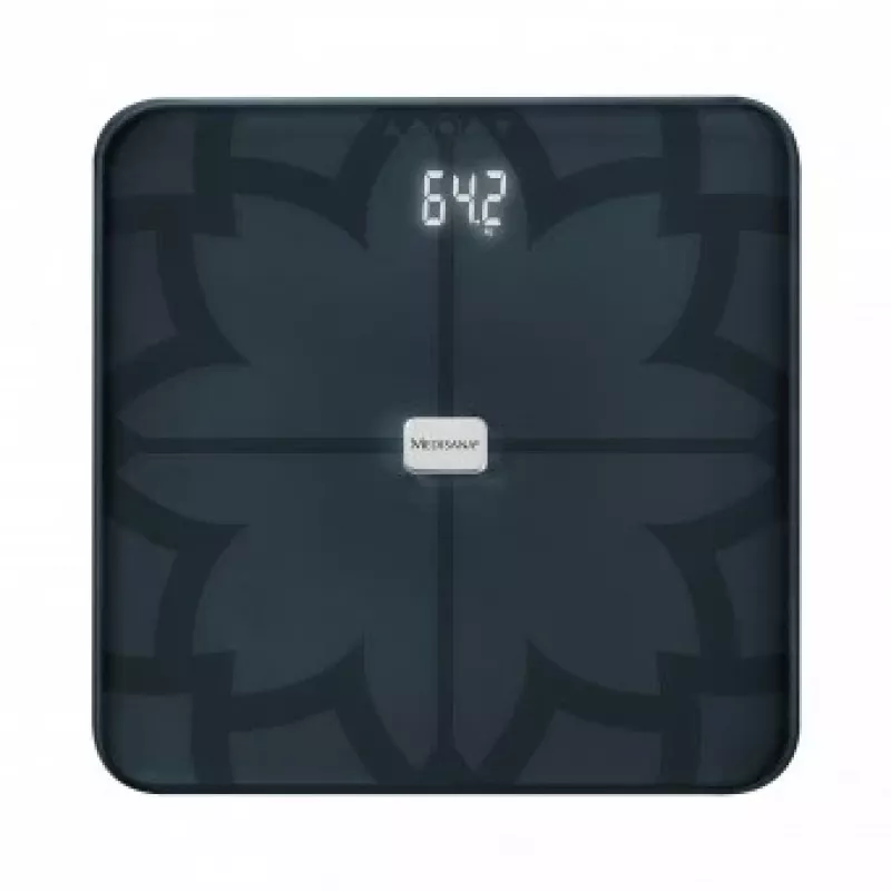 Medisana BS 450 lichaamsanalyseweegschaal, max 180kg, zwart, Bluetooth, ITO-sensoren (40510)