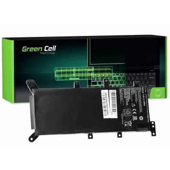 Laptopaccu Green Cell voor ASUS A555 F555 K555 R556 X555, LiPo 4000 mAh, 7,6 V, 4 cellen, zwart