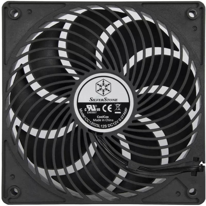 SilverStone SST-AP120I 120mm behuizingsventilator - zwart