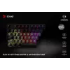 Savio Phenix SAVGK-RED gamingtoetsenbord USB RF draadloos Bluetooth QWERTY