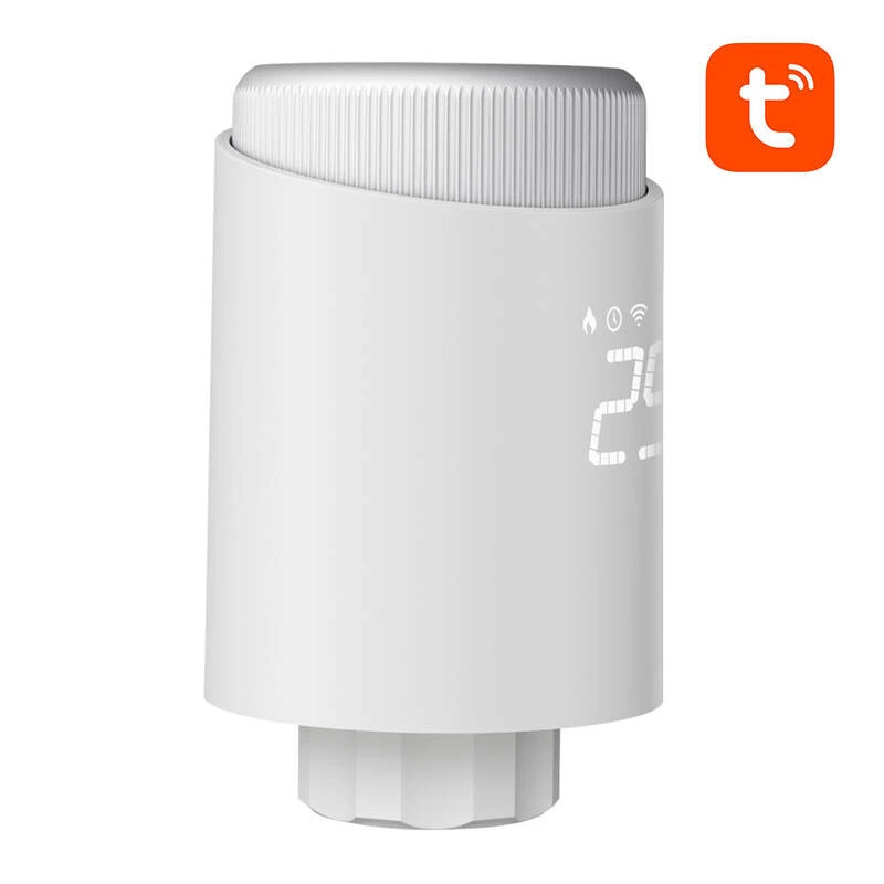 Thermostatische radiatorkraan Avatto TRV10 Zigbee Tuya draadloze bediening, slimme TRV