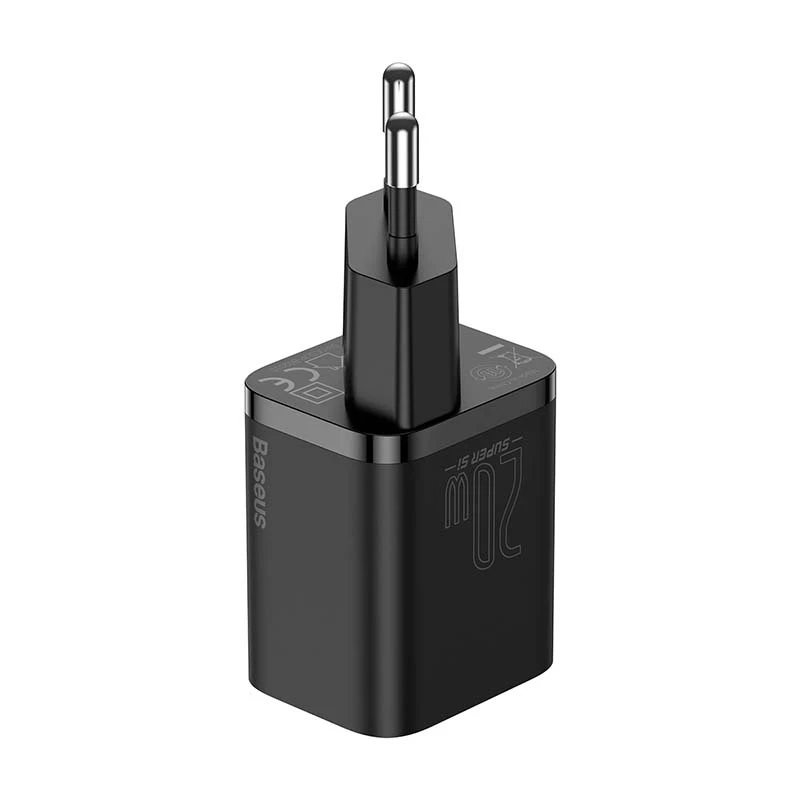 Baseus Super Si snellader 1C 20W met USB-C-kabel voor Lightning 1m (zwart)