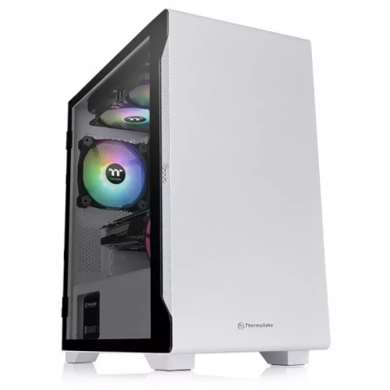 PC-behuizing Thermaltake S100 Tempered Glass Snow Edition micro tower wit
