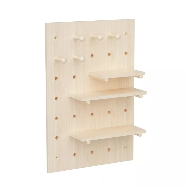 Maclean MC-130 WD houten organizerbord, 40x60 cm, max. 20 kg