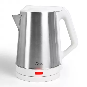 Elektrische waterkoker JATA 2 L 1500 W roestvrij staal wit