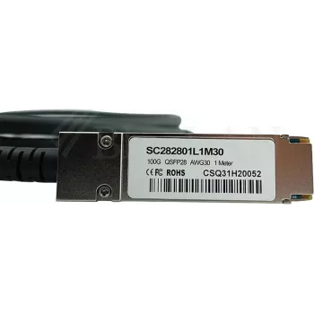 BlueOptics 470-ABQE-BL QSFP28 DAC-kabel, 3 m, zwart