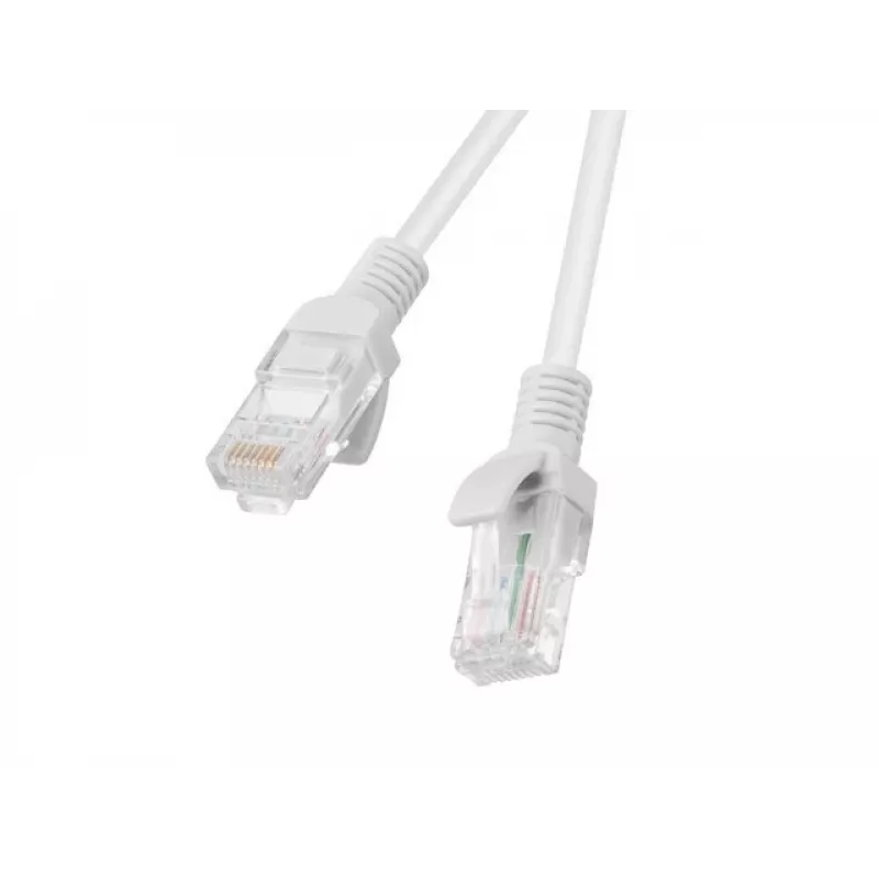 Lanberg PCU6-20CC-0100-S Cat6 U/UTP patchkabel 1 m, grijs, verpakking van 10