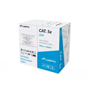 Lanberg LCU5-15CC-0305-S netwerkkabel grijs 305 m Cat.5/Cat.5e U/UTP (UTP)