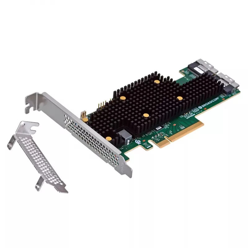 Broadcom BCM HBA 9600-16i SAS/SATA/NVMe interfacekaarten/adapters intern SFF-8654