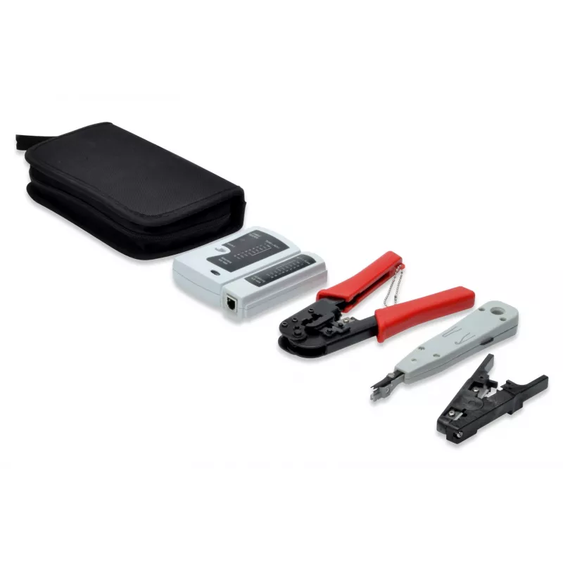 Digitus DN-94022 netwerkgereedschapsset voor CAT 5e-, CAT 6-, CAT 7-installaties