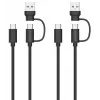 USB 3.2 Gen 1 (3.1 Gen 1) kabel Speedlink SL-460101-BK, 3 m, USB A/USB C naar USB C, zwart