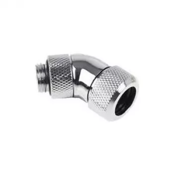 Alphacool Eiszapfen 13mm HardTube-schroeffitting 45° draaibaar G1/4 - chroom (17406)