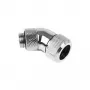 Alphacool Eiszapfen 13mm HardTube-schroeffitting 45° draaibaar G1/4 - chroom (17406)