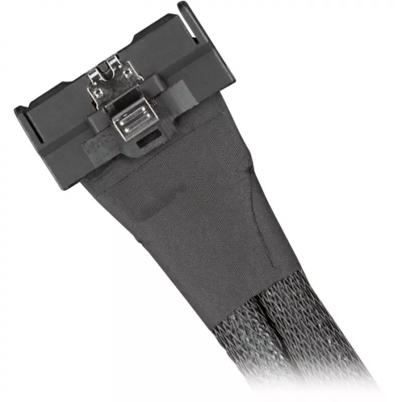 Icy Dock kabel MCIO 8i SFF-TA-1016 naar 2x SlimSAS SFF-8654 4i kabel 0,5 m – kabel (MB310L-B)