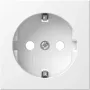 Gira 492003 afdekking voor Schuko-stopcontact, System 55, zuiver wit
