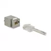 Delock 86404 Keystone-module RJ45 Secure Cat.6 naar LSA, wit