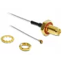 Signaalkabel DeLOCK 88458 0,1 m zwart goud grijs rood zilver