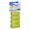 Hondenpoepzakjes Trixie Lemon Scented M — 20 stuks per rol, 4 rollen (80 zakjes), gele kunststof