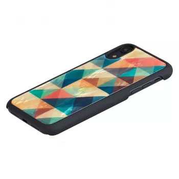 Smartphonehoesje iKins voor iPhone XR — Mosaic zwart beschermhoes