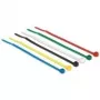 Kabelbinders DeLOCK 18627 nylon zwart blauw groen rood transparant geel 100 stuks 100 mm 2,5 mm